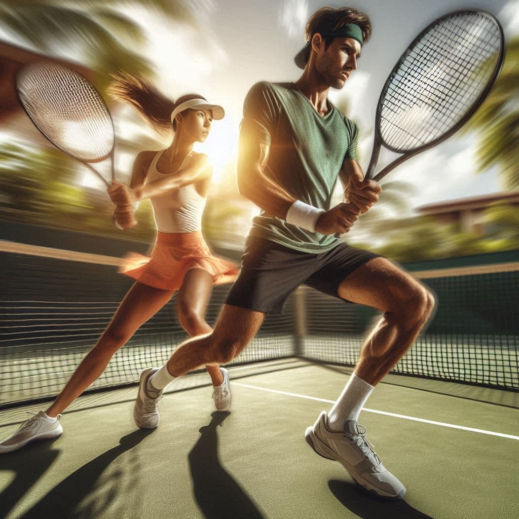 Tennis action at Okap Open